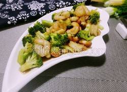 西兰花腰果炒虾仁