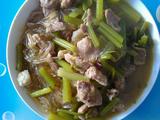 芹菜肉炖粉条