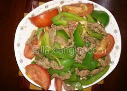 牛肉炒青椒西红柿