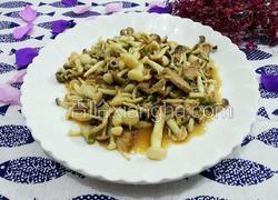 白玉菇炒肉片