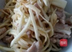 茭白炒肉的做法图解6