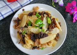 山药木耳炒肉片