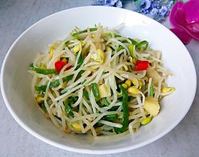 素炒辣味黄豆芽[图]