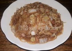 大白菜腌肉炒粉条