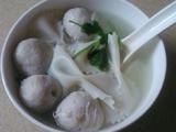 肉丸蝴蝶面汤的做法[图]