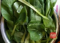 香菇炒油菜的做法图解2