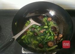 香菇炒油菜的做法图解9
