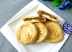 豆角肉馅发面饼