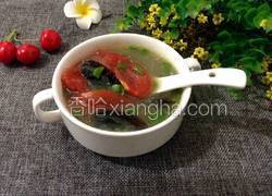 番茄皮蛋汤