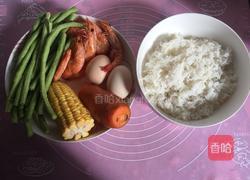 五彩黄金炒饭的做法图解1