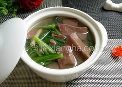 韭菜猪红汤