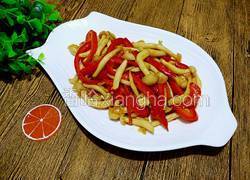 蚝油彩椒白玉菇