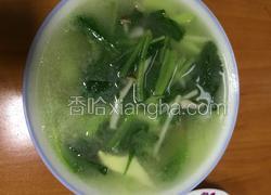 茭白青菜菌汤