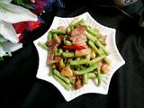 肉片炒豆角