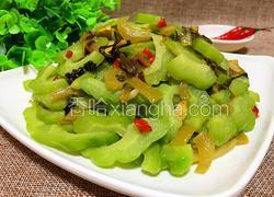 酸菜炒苦瓜