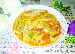 素炒双菇