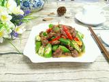 秋葵炒键子肉