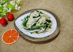 韭菜炒金针菇