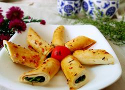 香菜干豆腐卷