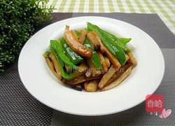尖椒炒杏鲍菇的做法图解8