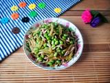 榨菜炒毛豆