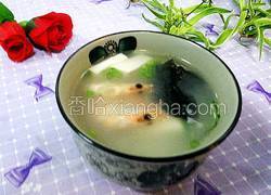 鲜虾豆腐汤