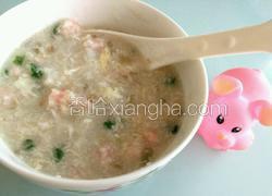 姜丝虾仁疙瘩汤