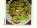 干锅咸肉有机花菜的做法[图]