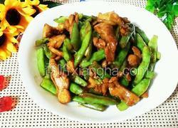 豆角炒鸡肉