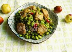 臭豆腐煎毛豆儿