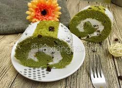 抹茶红豆蛋糕卷
