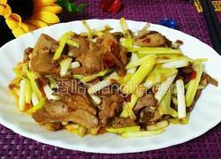 韭黄炒鸭肉