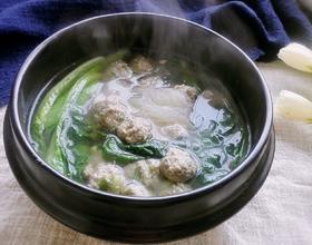 白菜粉丝牛肉丸子汤[图]