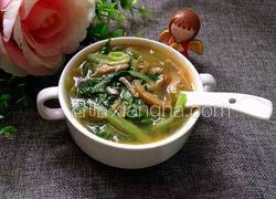 青菜榨菜肉丝汤