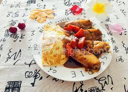 奶香鸡翅咖喱蛋包饭