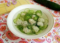 鸡肉丸子黄瓜汤