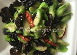丝瓜炒木耳