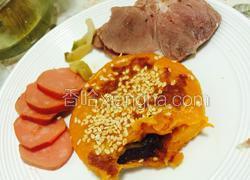 南瓜豆沙饼（营养早餐）
