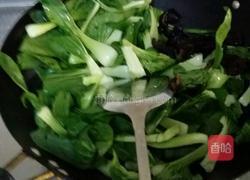 木耳炒白菜的做法图解2