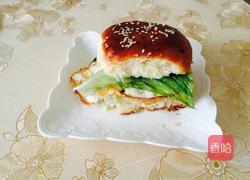 鸡蛋生菜汉堡的做法图解6