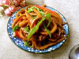 青椒炒油豆腐丝