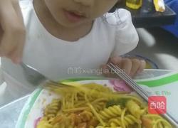 咖哩意面的做法图解4