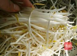 雪菜炒绿豆芽的做法图解2