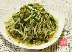 雪菜炒绿豆芽的做法图解11