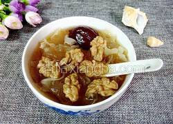 红枣核桃银耳汤