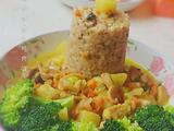高塔咖喱荞麦鸡肉饭
