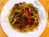 黑椒牛肉乌冬面