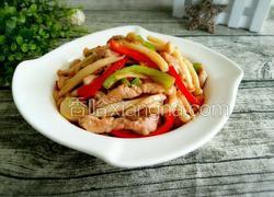 小蘑菇炒肉丝