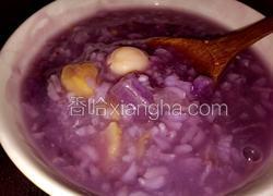 莲子紫薯栗子粥
