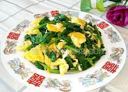 鸡蛋炒菠菜